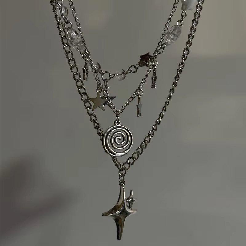 Mehrschichtige Stern-Anhänger- – Layered Pendant Necklace Aesthetic Bewertung und Preis