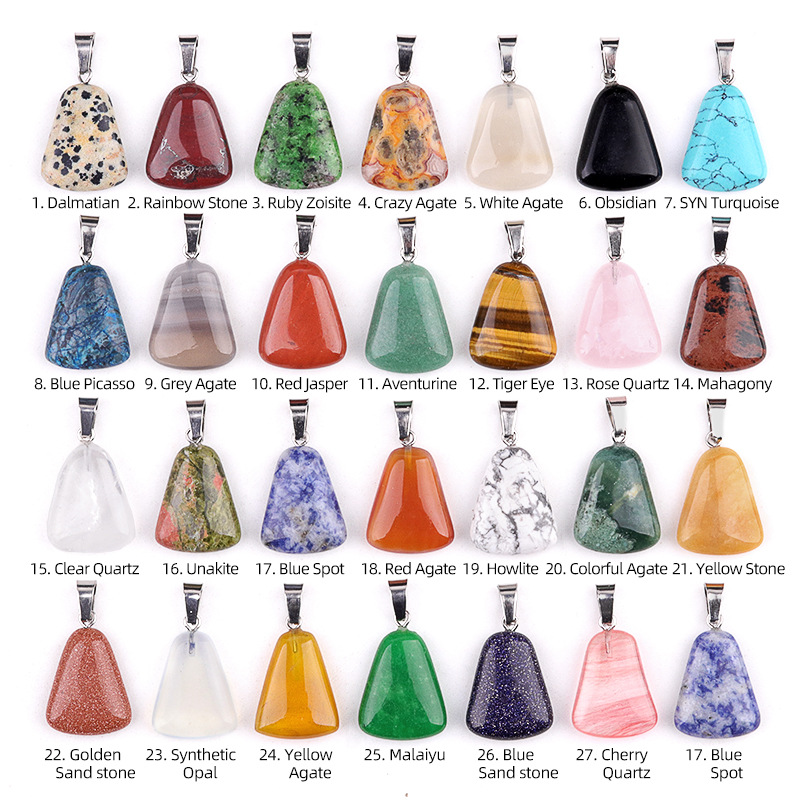 20 teile/beutel Carving Weiß K – Crystal Pendant Necklace Natural Stone Bewertung und Preis