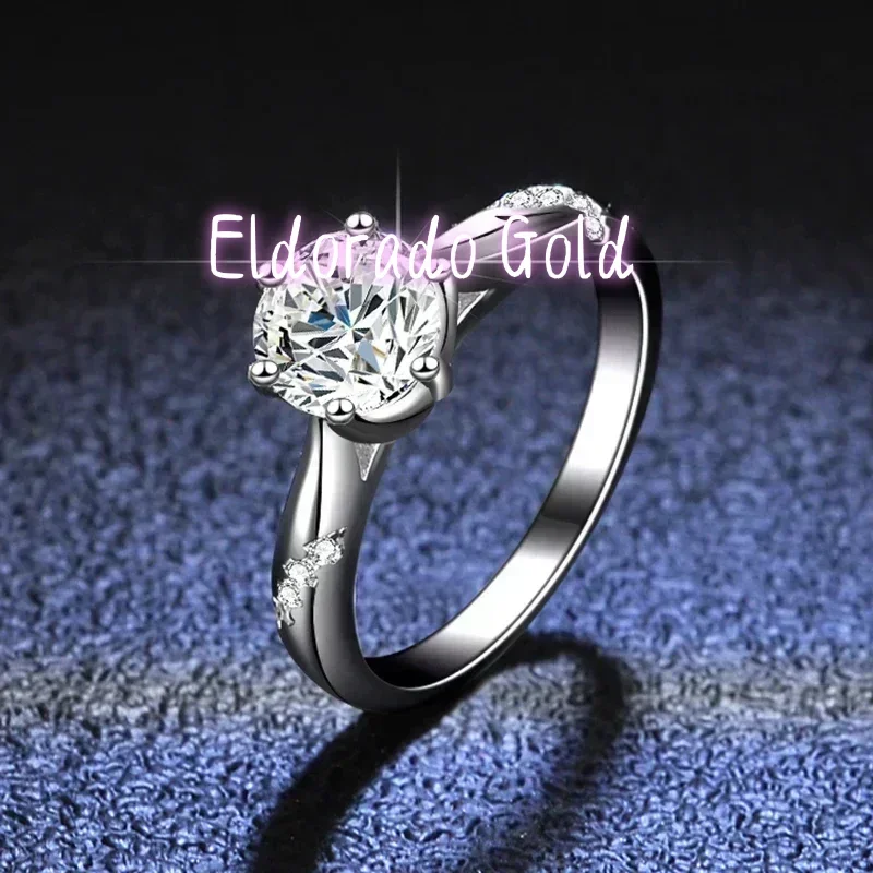 Eldorado Gold 100 % originaler – Moissanite Engagement Ring 1 Carat Bewertung und Preis